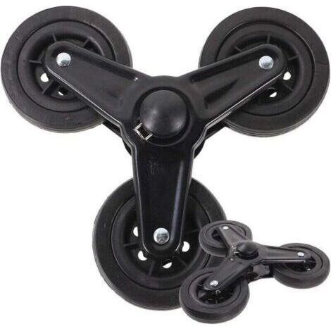 1 paire de roue chariot, chariot de courses, roues triangulaires pour chariot de courses, pièces de rechange pour roues de chariot, fournitures pour chariot, plastique (1/4)