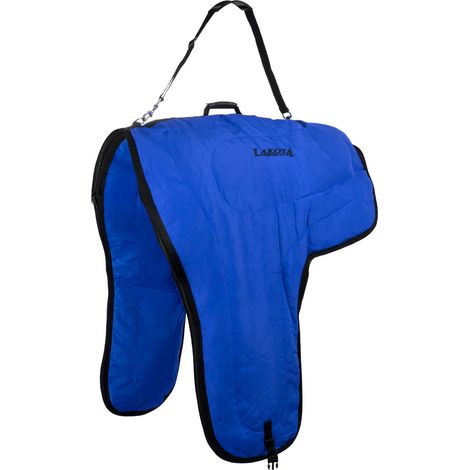LAKOTA Borsa da trasporto per sella western BLU CAVALLO (1/3)