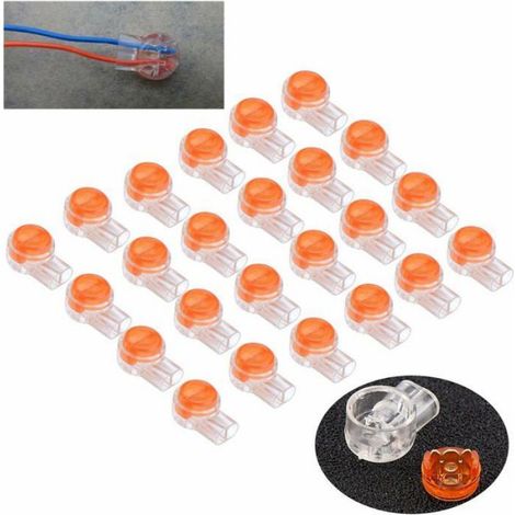 Connecteurs UY Butt Splice - Type K1 - Pour Câbles Téléphoniques Et Données - Diamètre Fil 0,4 À 0,7 Mm - Lot De 400 (1/4)
