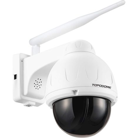 Caméra de sécurité extérieure avec LED Infrarouge Invisible, Caméra Pan Tilt 5MP sans Fil, Carte SD 32G à l'intérieur, RTSP/Détection humanoïde/Audio 2-Way/Sirène d'alarme/ IP66 (1/5)