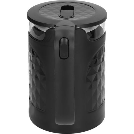 Bouilloire électrique 2,3 L, capacité visible, système de dérivation de vapeur, noire, pour usage domestique, prise UE 220 V (1/5)