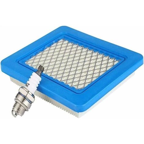Filtre à Air Tondeuse Bougie pour Briggs & Stratton Moteurs Série 625 650 675 491588 399959 491588S Wolf 2058411 Honda GCV Accessoires (Filtres à air & Bougie) (1/4)