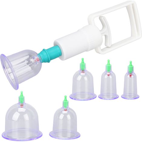 Ensemble de ventouses professionnelles en plastique lisse et doux pour les soins du corps (1/5)