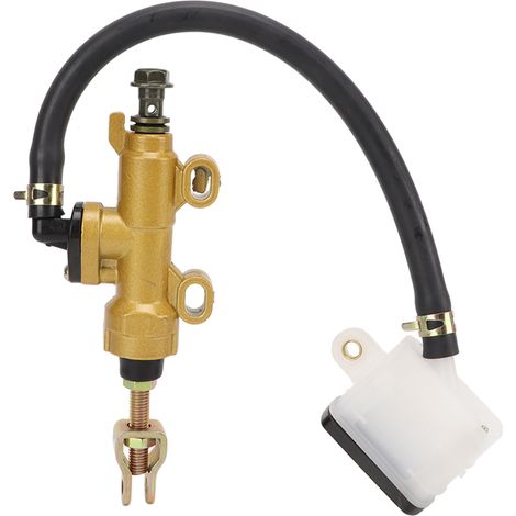 Maître-cylindre de frein arrière moto avec réservoir, kit hydraulique universel pour motocross quad, coupelle d'huile carrée (1/5)