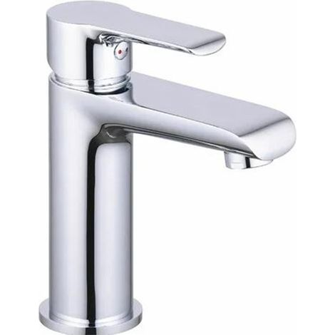 Robinet salle de bain mitigeur de lavabo chromé vidage inclus