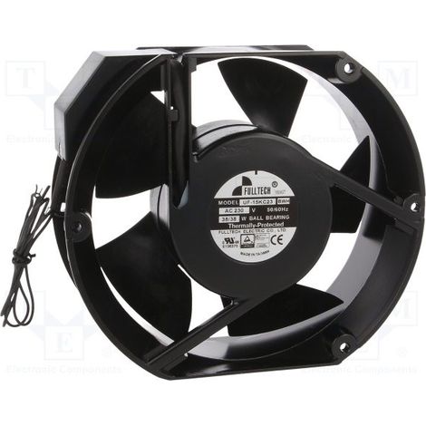Ventilatore 230vac 172x150x55mm 38w 2 Fili Palle Uf15kc23-wh