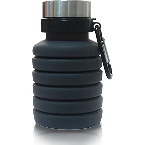 (B) Zusammenfaltbare Silikon-Wasserflasche mit 500 ml Fassungsvermögen, ideal für Reisen, Camping, Picknicks und das Fitnessstudio. (1/5)