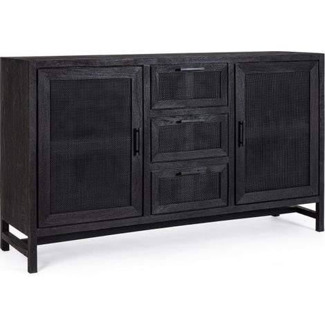Credenza Legno Nero Industriale da Interno - STANLEY (1/5)