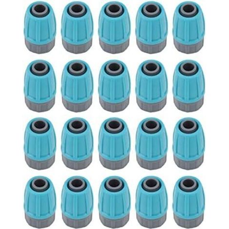 15Pcs Bouchon de tuyau de verrouillage de 16 mm Connecteurs à écrous Verrouillés pour Tubes D'irrigation, Raccords Irrigation Goutte à Goutte, Connecteurs à Barbe Verrouillée Adaptateur Racco (1/4)