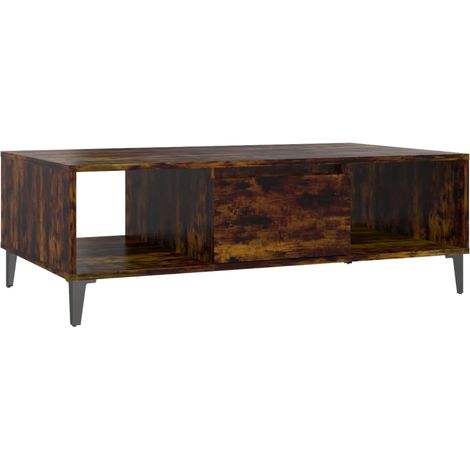 Maison Exclusive - Couchtisch Räuchereiche 103,5x60x35 cm Holzwer