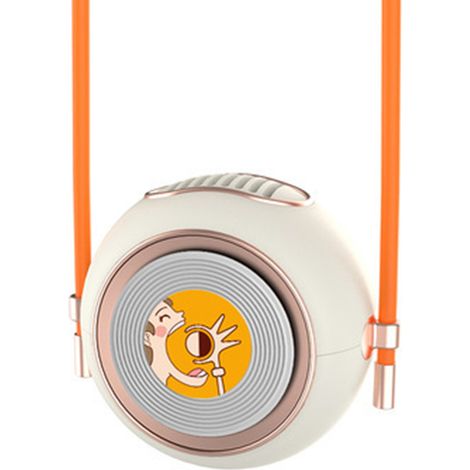 Ventilateur de cou mini portable, rechargeable par USB, silencieux, à 2 vitesses, idéal pour le bureau, la maison, les voyages et les activités de plein air.