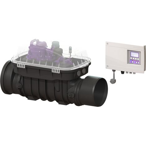 Système de pompage anti-refoulement Pumpfix F DN 200, apparent