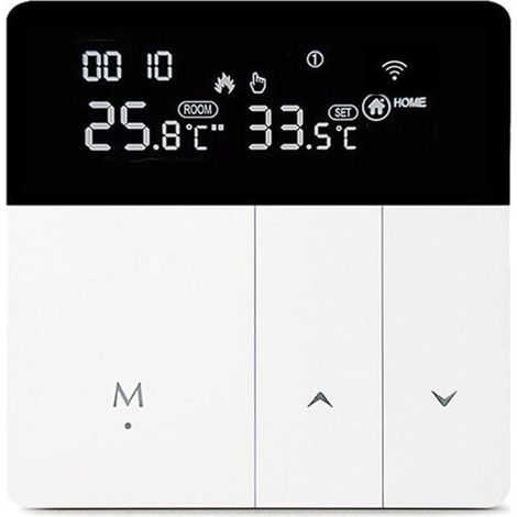 Thermostat programmable 3A Smart Link pour chaudières et installations sanitaires, commande tactile, contrôleur numérique, blanc (Wi-Fi non inclus) XXW (1/4)