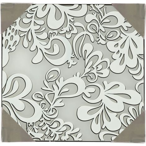 Plafoniera Candellux Cedra 10-05458 argento 2xE27 quadrata (1/2)