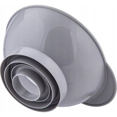 Entonnoir de cuisine pour bocaux, en plastique, gris, 14 cm, 1 pièce. (1/2)
