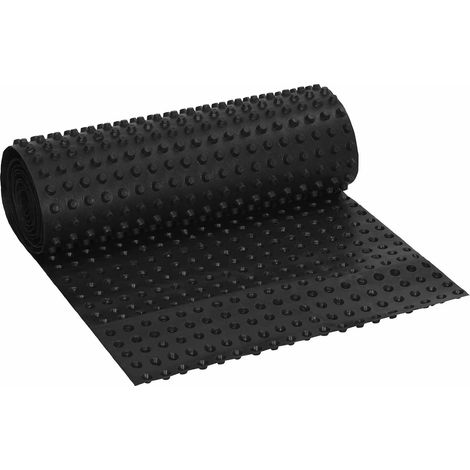 Dimpled Drainage Sheet Black 0.5 x 20 m HDPE vidaXL