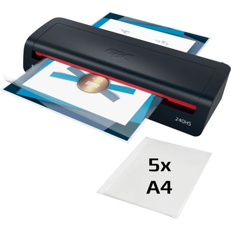 La GBC 240HS es una soluciÃ³n elegante y eficiente para las necesidades diarias de plastificado. DiseÃ±ada pensando tanto en el estilo como en el rend