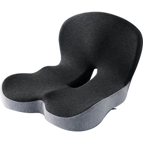 Coussins d'assise intégrés en mousse à mémoire de forme en L, faciles à nettoyer, pour la maison ou le bureau. (1/5)