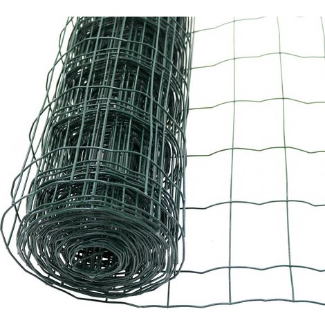 Oypla 1.2m x 10m Green PVC Coated Galvanised Steel Wire Mesh Fencing Garden Euro Fence (1/5)