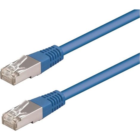 WP WPC-PAT-5F005B Netzwerkkabel Blau 0,5 m Cat5e F/UTP (FTP)