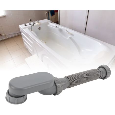 [Manguera de desagüe para bañera] Juego de 5 piezas, manguera de PVC flexible e inodora de 3,8 cm (1 1/2 pulgadas) de largo para bañeras y duchas. (1/5)