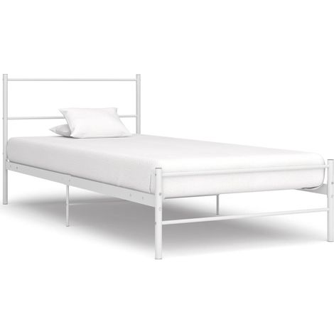 Estructura de cama sin colchón metal  90x200 cm