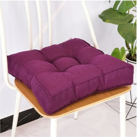 Coussins de Chaise Décoration Galettes de Chaise Rembourrage épais - YOUCAI - Violet foncé - Carré - Intérieur (1/4)