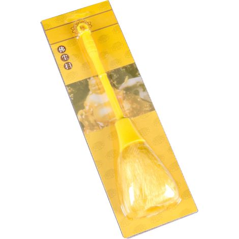 Brosse à Poussière Portable Multifonction Double Extrémité pour Nettoyage Bouddha Jaune (1/5)