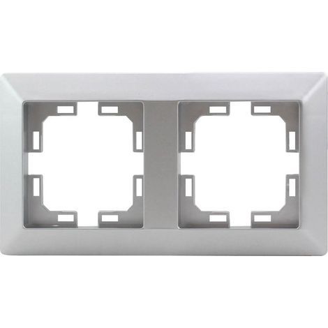 Double garniture Gamma Argent mat