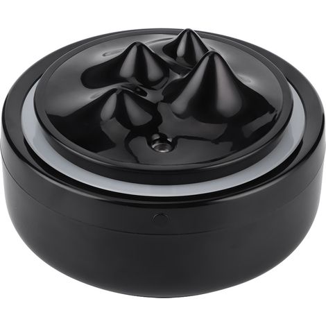 Mini humidificateur noir avec veilleuse et diffuseur d'arômes, appareil d'aromathérapie alimenté par USB, articles pour la maison (1/5)