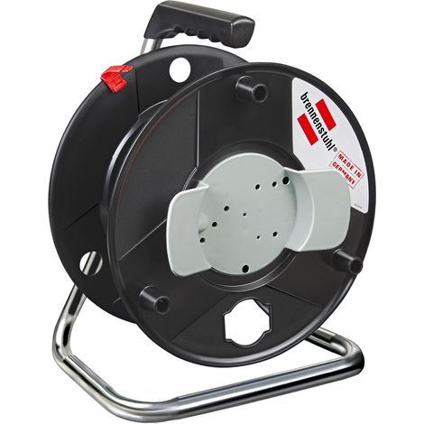 Brennenstuhl 1130710 Avvolgicavo vuoto diametro tamburo 29 cm, Nero, 290 Mm Dia (1/4)