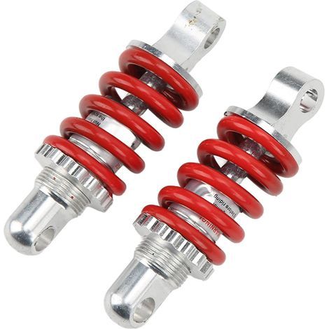 CCYKXA Load Adjust 2Pcs Adjustable Aluminum Alloy Spring Rear Shock Absorber for ATV Scooter 100mm