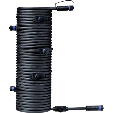 Paulmann 93931 Beleuchtungssystem Plug & Shine 7fach-Verteiler Schwarz