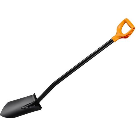 Fiskars 1066716 Solid Metal Pointed Spade Shovel FSK1066716