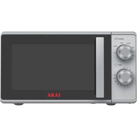 FORNO A MICROONDE CON GRILL AKMW204SL - 20 LITRI 700 WATT - SILVER