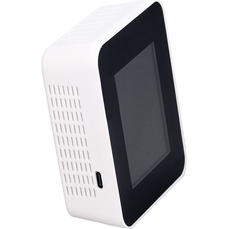 Moniteur de qualité de l'air intérieur 5 en 1 avec alarme intelligente IA, appareil de mesure de la qualité de l'air portable et sensible pour la maison (5 V). (1/5)
