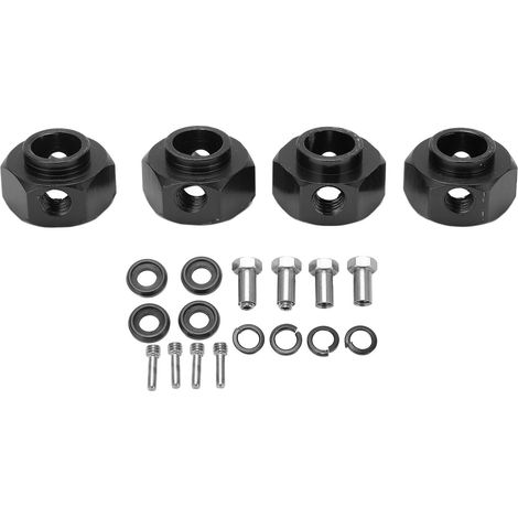 Adaptateur d'essieu élargisseur de voie 6mm noir pour véhicule RC Traxxas 1/10 - Compatible crawler et tout-terrain (1/5)