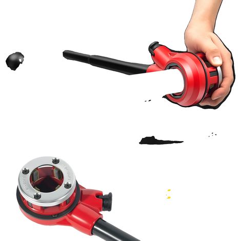 Set di filiere per tubi, 6 filiere, filettatura conica standard BSPT in pollici, portatile, resistente (1/5)