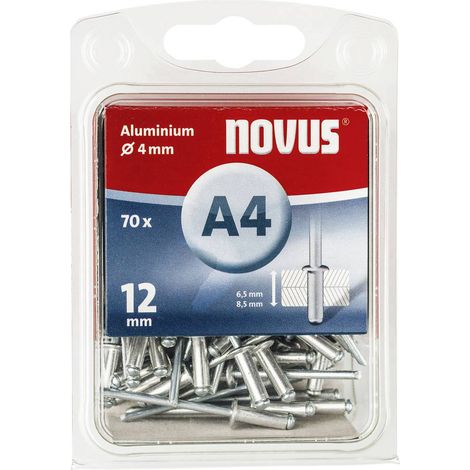 STEINEL RIVETS AVEUGLES 4 X 12, 045-0071 ALUMINIUM (70 PCS) (1/4)