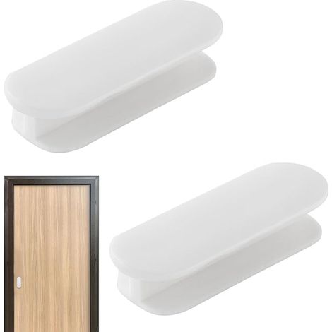 Self-Adhesive Door and Window Door Handles Plastic Door Handles No Drilling for Balcony Patio Glass Drawers (1/4)