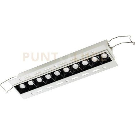 Faretto da Incasso a Scomparsa GFA 10 Punti Luce 20W 3000K Bianco Satinato con Ottica Antiabbaglio - Gealuce