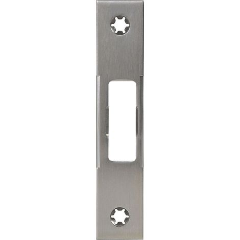 Schließblech für MFV Secury 2-flg. Flach 24 x 3 x 120 mm Zusatzfalle, Edelstahl (1/5)