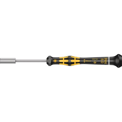 Tournevis ESD à douille, 5.0 mm x 60 mm, Noir/jaune (1/5)