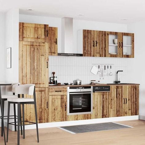 Ensemble de Cuisine 8 Pièces - Meubles de Cuisine en Bois d'Ingénierie Kalmar, Armoires et Placards Modulaires pour Rangement Optimisé (1/5)