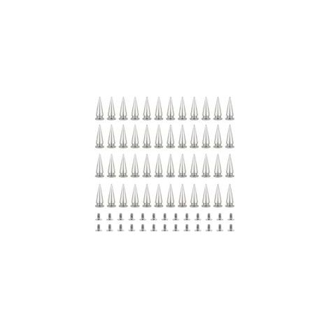 Lot de 50 Rivet Cône de Style Punk Clous Conique Métal Bullet Spikes pour Cuir Vêtement Ceinture Bricolage pour Sac Bracelet Goujons de Rivets, 10x29mm (1/5)