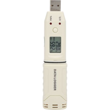 Thermomètre enregistreur GM1365 d'humidité et température pour chambre froide, laboratoire, serre agricole (1/5)