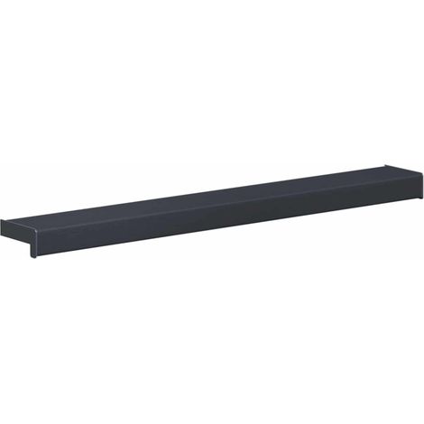 Umbral de Ventana Antracita con Vetado de Madera PVC vidaXL
