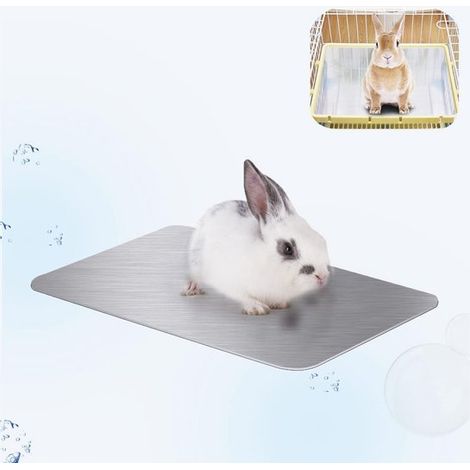 Alfombrilla refrigerante para hámsteres,Placa refrigerante de 10 x 6 cm,Alfombrilla refrigerante de aluminio para conejos (1/5)