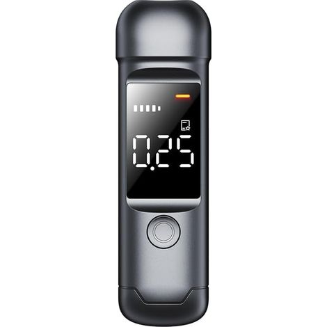 Breathalyser,Testeur de Respiration d'alcool avec écran d'affichage,Chargement USB-C,Analyseurs de Respiration Portables pour Tests à la Maison, personnels ou (1/2)