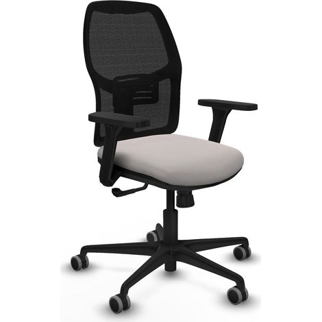 Sedia da ufficio piqueras y crespo Alfera nero mesh similpelle (1/2)